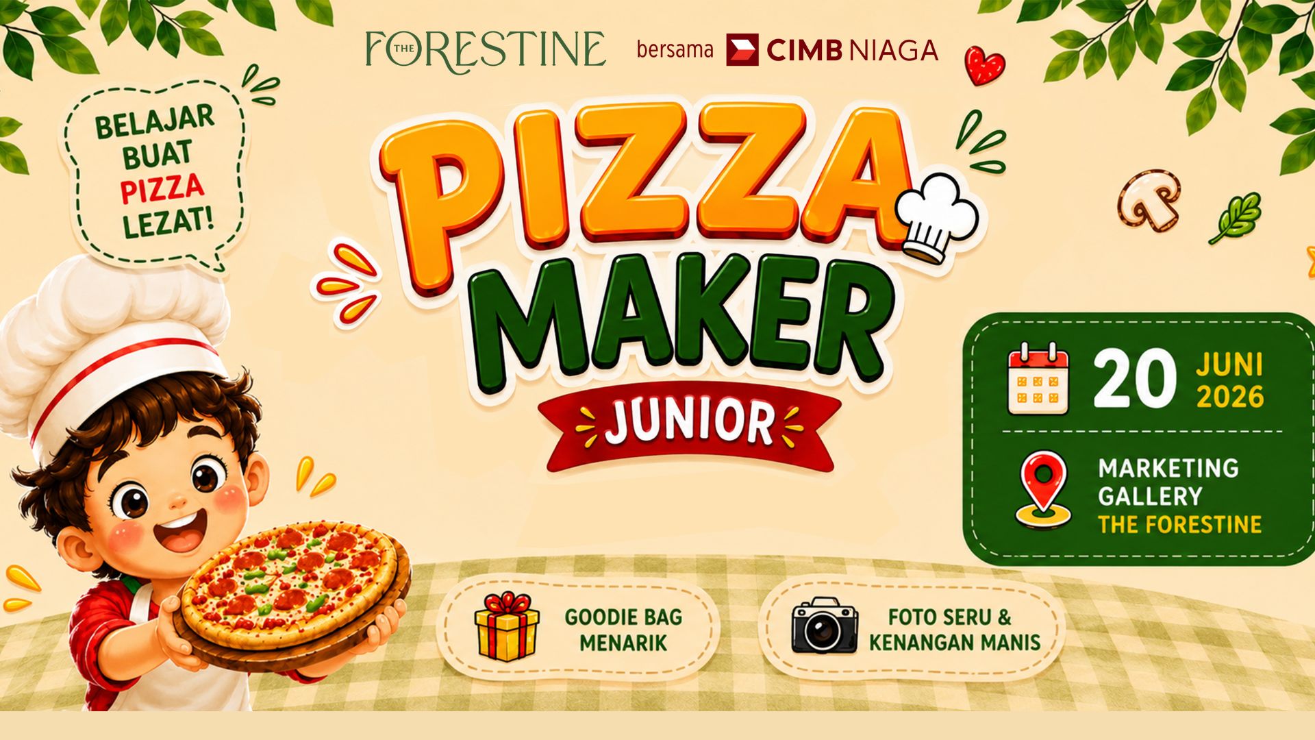 pizza maker junior di the forestine